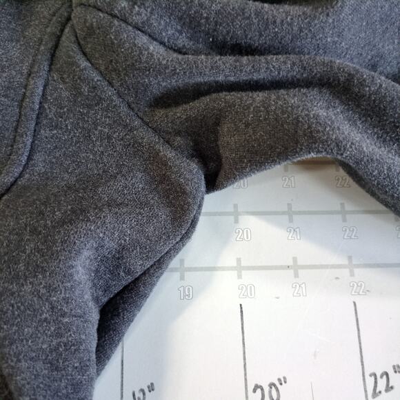 Vintage Roxy Peacoat Jacket Womens L Gray Fleece Button Up Hooded Preppy Y2K - Picture 7 of 8